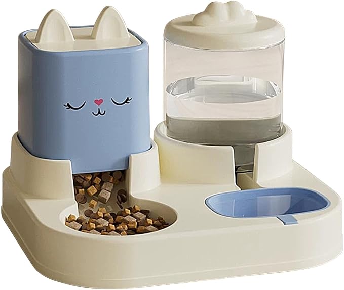 Cat Food and Water Dispenser Set