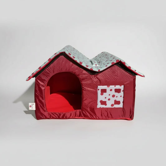 Cat Double Hut House Large